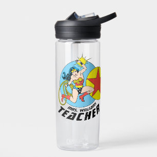 Wonder Woman Red Star Teacher Water Bottle