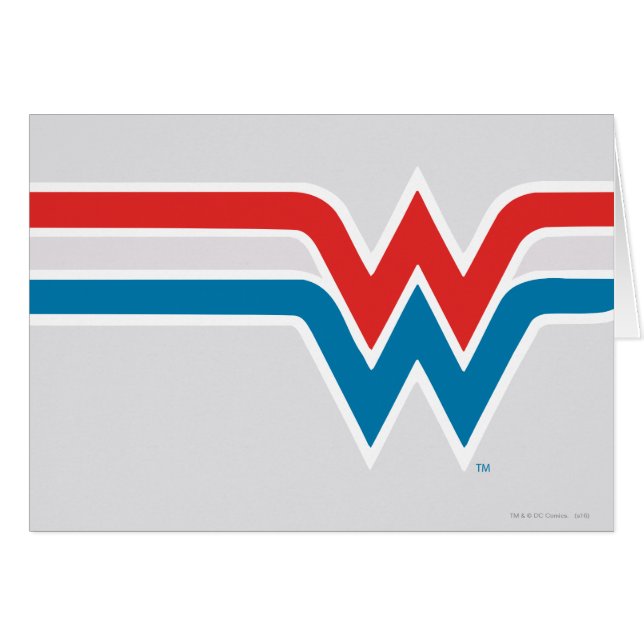Wonder Woman Red White and Blue Logo (Front Horizontal)