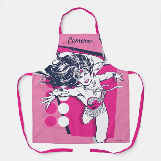 Wonder Woman Retro Glam Character Art Apron (Front)