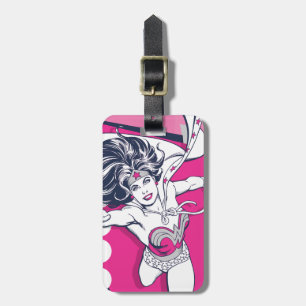 Wonder Woman Retro Glam Character Art Luggage Tag