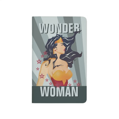 Wonder Woman Retro Profile Sunburst Journal