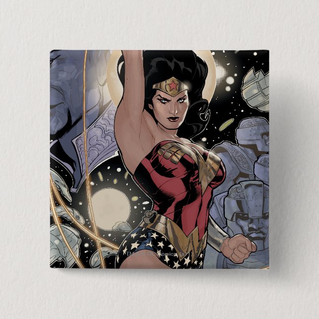 Wonder Woman Return of the Khundi Colour 15 Cm Square Badge (Front)