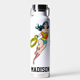 Wonder Woman Run   Add Your Name Water Bottle