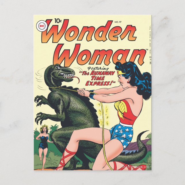 Wonder Woman Runaway Time Express Postcard (Front)