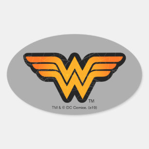 Wonder Woman Seasonally Inspired Logo Oval Sticker