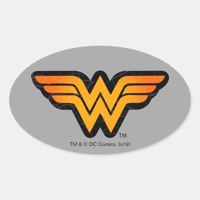 Wonder Woman | Seasonally Inspired Logo Oval Sticker (Front)