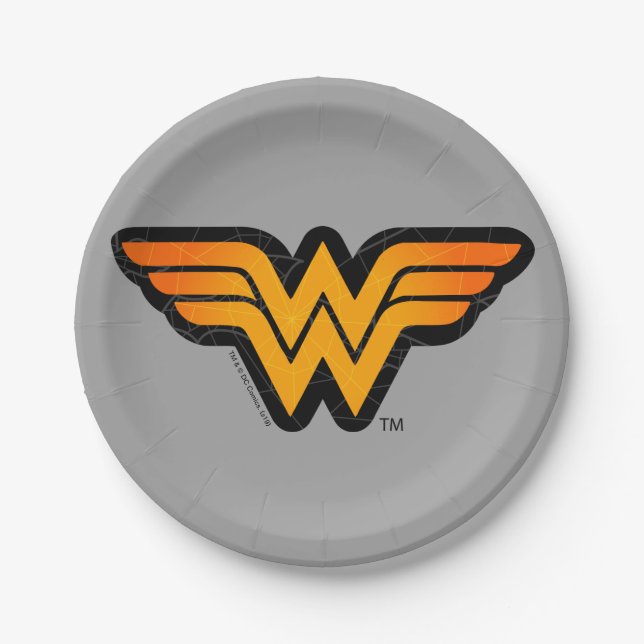 Wonder Woman | Seasonally Inspired Logo Paper Plate (Front)