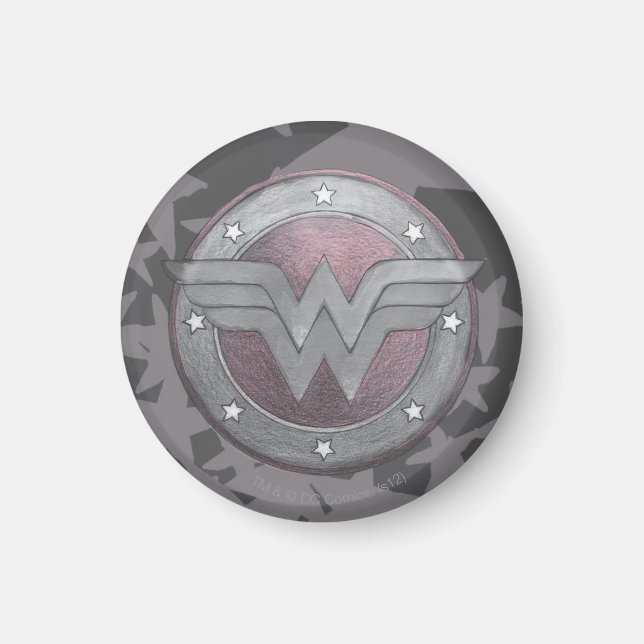 Wonder Woman Shield Pattern Magnet (Front)