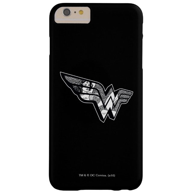 Wonder Woman Sitting In Angled Lace Logo Case-Mate iPhone Case (Back)