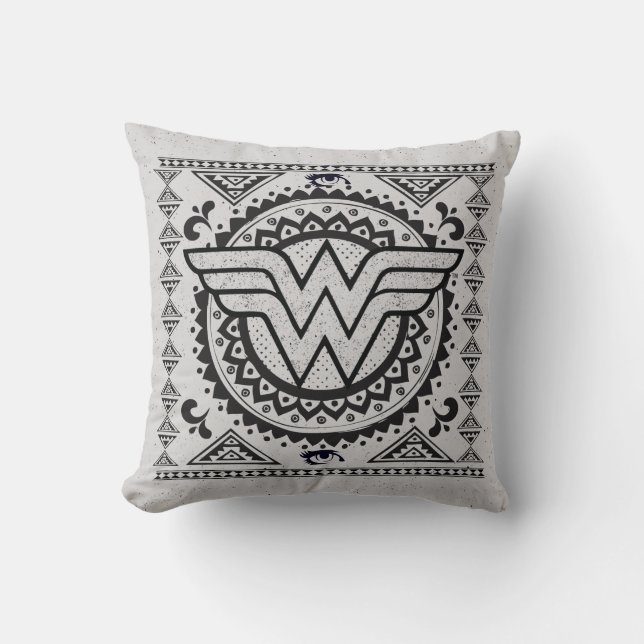 Wonder Woman Spiritual Tribal Design Cushion (Front)