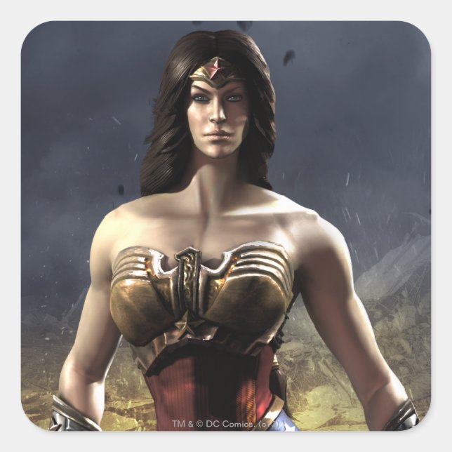Wonder Woman Square Sticker (Front)