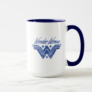 Wonder Woman Stacked Stars Symbol Mug