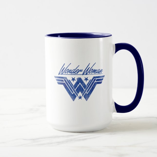 Wonder Woman Stacked Stars Symbol Mug (Right)