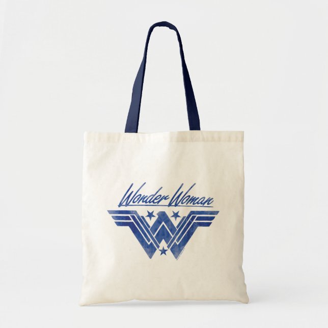 Wonder Woman Stacked Stars Symbol Tote Bag (Front)