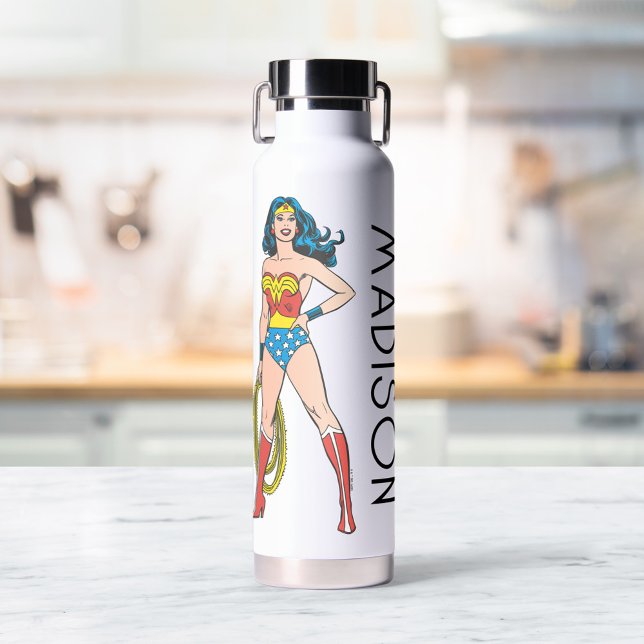 Wonder Woman Standing | Add Your Name Water Bottle (Creator Uploaded)