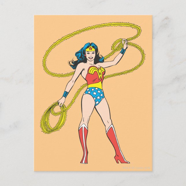 Wonder Woman Standing with Lasso Postcard (Front)