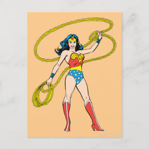 Wonder Woman Standing with Lasso Postcard