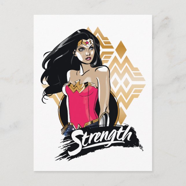 Wonder Woman Strength Postcard (Front)