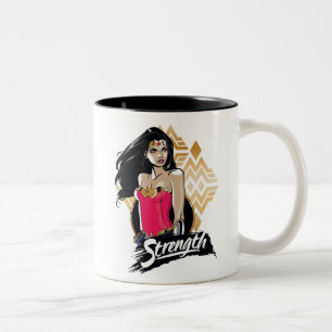 Wonder Woman Strength Two-Tone Coffee Mug