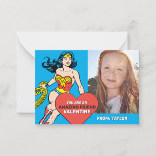 Wonder Woman Super Friend Valentine's Day Card