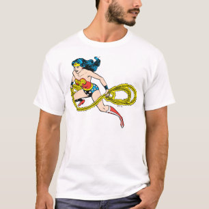 Wonder Woman Swinging Lasso Left T-Shirt