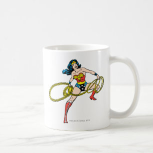 Wonder Woman Swinging Lasso Right Coffee Mug