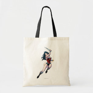 Wonder Woman Swinging Sword Tote Bag