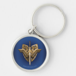 Wonder Woman Symbol With Sword of Justice Key Ring