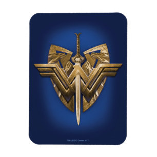 Wonder Woman Symbol With Sword of Justice Magnet