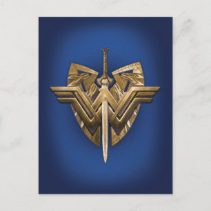 Wonder Woman Symbol With Sword of Justice Postcard