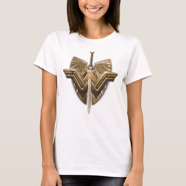 Wonder Woman Symbol With Sword of Justice T-Shirt (Front)