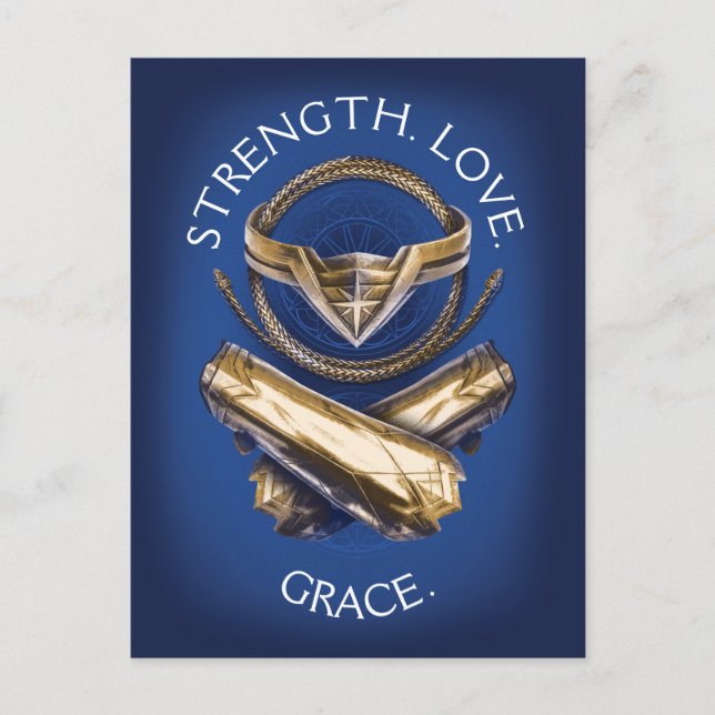 Wonder Woman Tiara, Lasso, and Bracelets Postcard (Front)