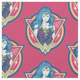 Wonder Woman Tri-Colour Graphic Fabric