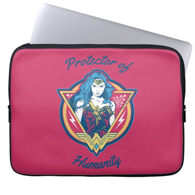Wonder Woman Tri-Colour Graphic Template Laptop Sleeve (Front)