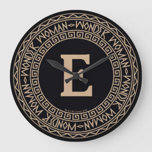 Wonder Woman Tribal Pattern Large Clock