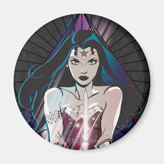 Wonder Woman Tribal Triangle Magnet (Front)