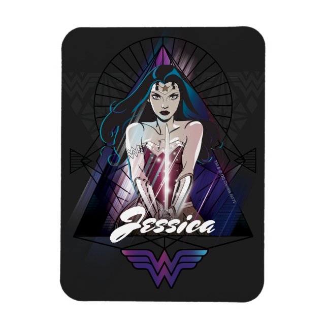 Wonder Woman Tribal Triangle Magnet (Vertical)