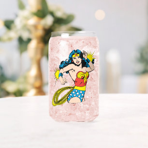 Wonder Woman Twist with Glowing Cuffs Can Glass