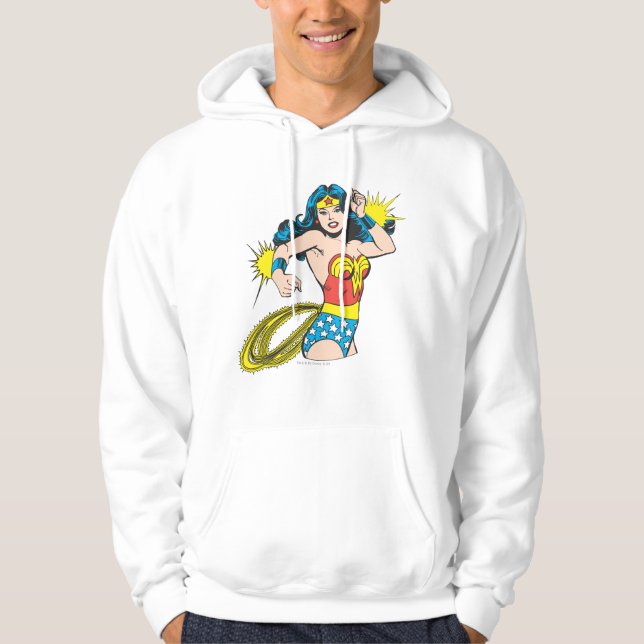 Wonder Woman Twist with Glowing Cuffs Hoodie (Front)