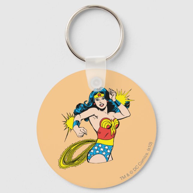 Wonder Woman Twist with Glowing Cuffs Key Ring (Front)
