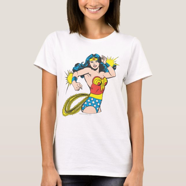Wonder Woman Twist with Glowing Cuffs T-Shirt (Front)