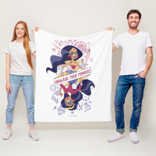 Wonder Woman Unmask Your Powers Fleece Blanket