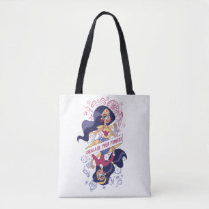 Wonder Woman Unmask Your Powers Tote Bag