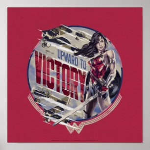 Wonder Woman Upward To Victory Poster