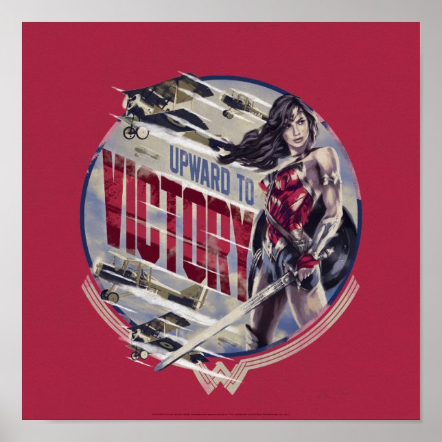 Wonder Woman Upward To Victory Poster (Front)