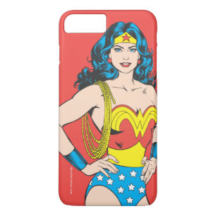 Wonder Woman   Vintage Pose with Lasso iPhone 8 Plus/7 Plus Case