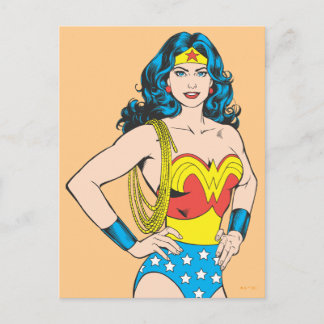 Wonder Woman | Vintage Pose with Lasso Postcard