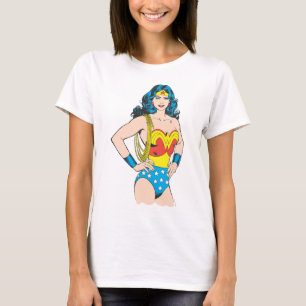 Wonder Woman   Vintage Pose with Lasso T-Shirt