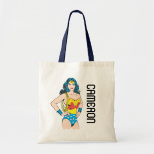Wonder Woman Vintage Pose with Lasso Tote Bag