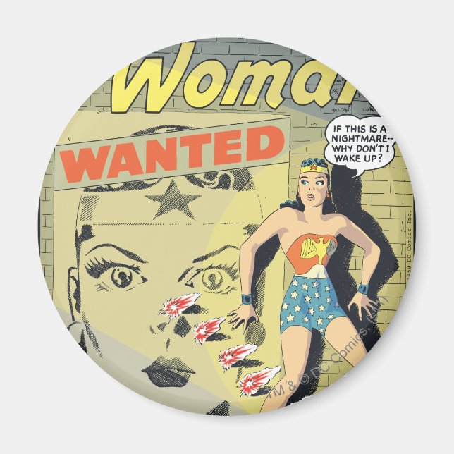 Wonder Woman Wanted Magnet (Front)